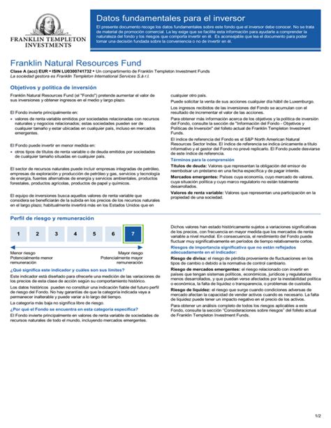 Franklin Natural Resources C (FNCRX) .
